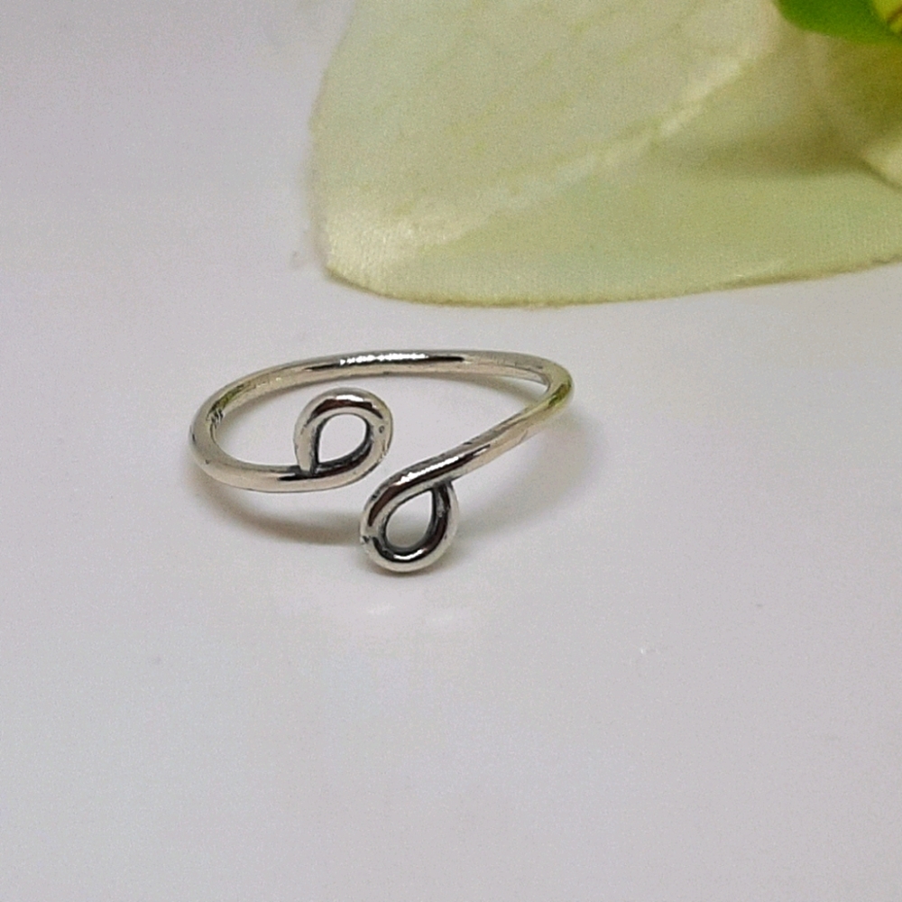 925 Sterling Silver Adjustable Toe Ring